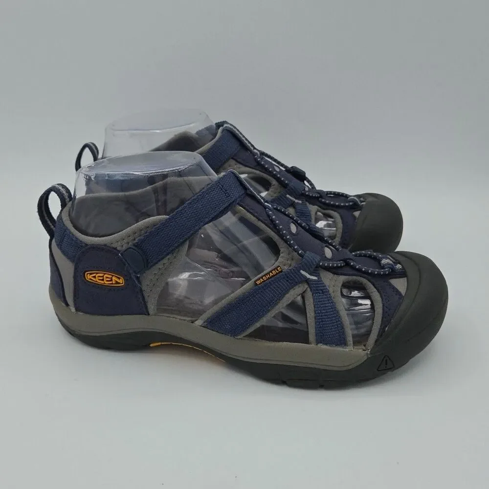 Keen Venice Waterproof Sandals H2 Navy/Grey Youth Size 4 1019219